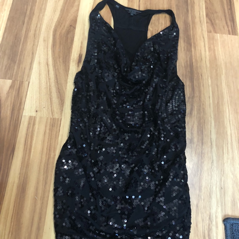 Black sparkled tank top